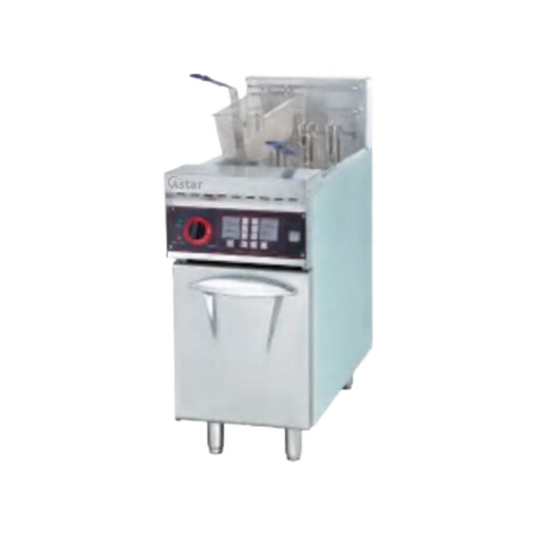 ASDF-26A 1-Tank 2-Basket Electric Fryer & Timer (28L)