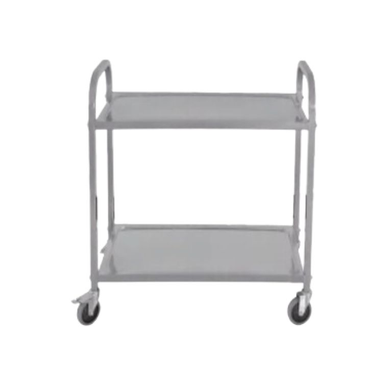 AX1025 Stainless Steel Two-Layers Dining Cart (Square Tube)
