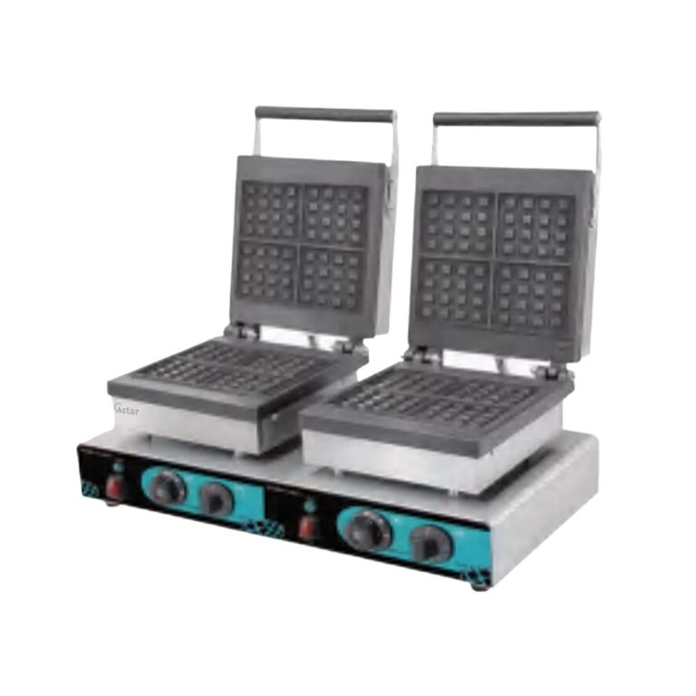 HF-4S-2 2-Plates Square Waffle Machine - Waffiy Food Machinery No.1 Di ...