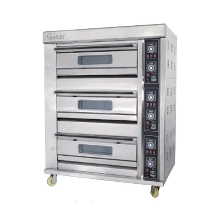 HGB-60DQ Crown B Series Electric & Gas Together Deck Oven -3 DECK 6TRAY