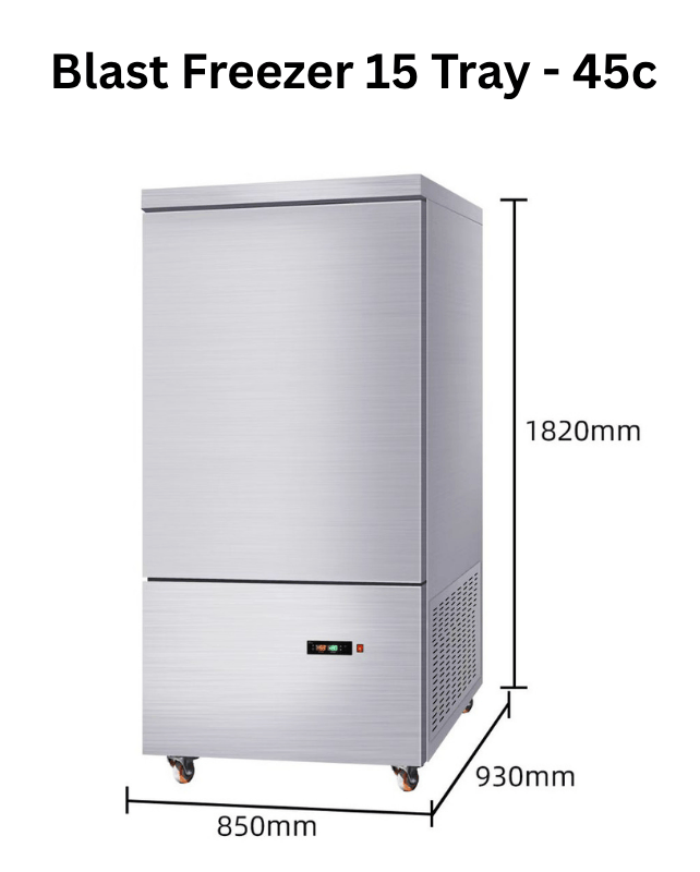 AS-NX45-15 • Single-Door 15-Tray Plug-In Blast Freezer