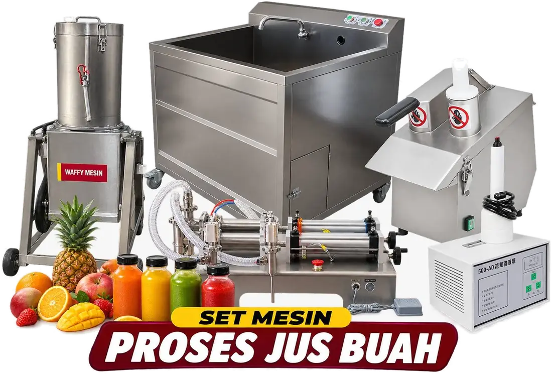Set Mesin Proses Jus Buah Waffiy Industries