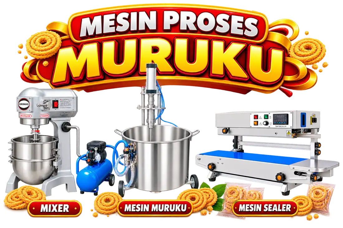 Set Mesin Proses Muruku Waffiy Industries