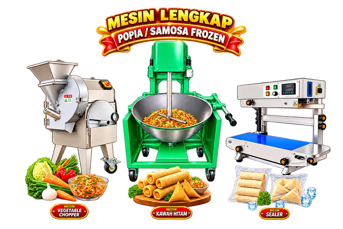 Set Mesin Popia & Samosa Frozen Waffiy Industries