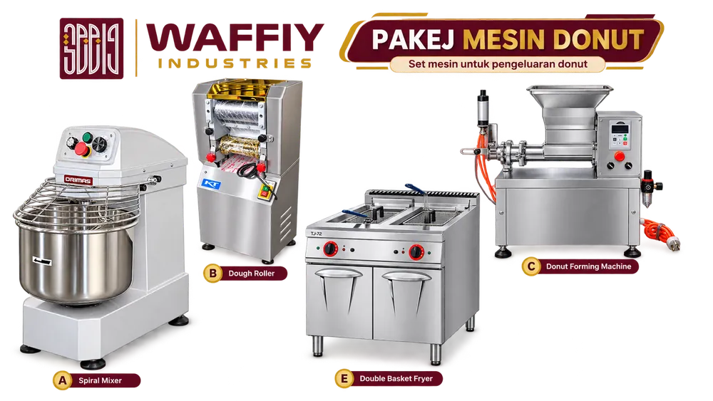 Pakej Mesin Donut Waffiy Industries