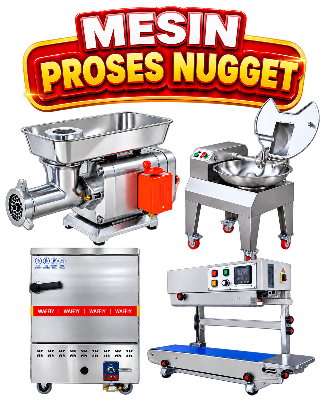 Mesin Proses Nugget Waffiy