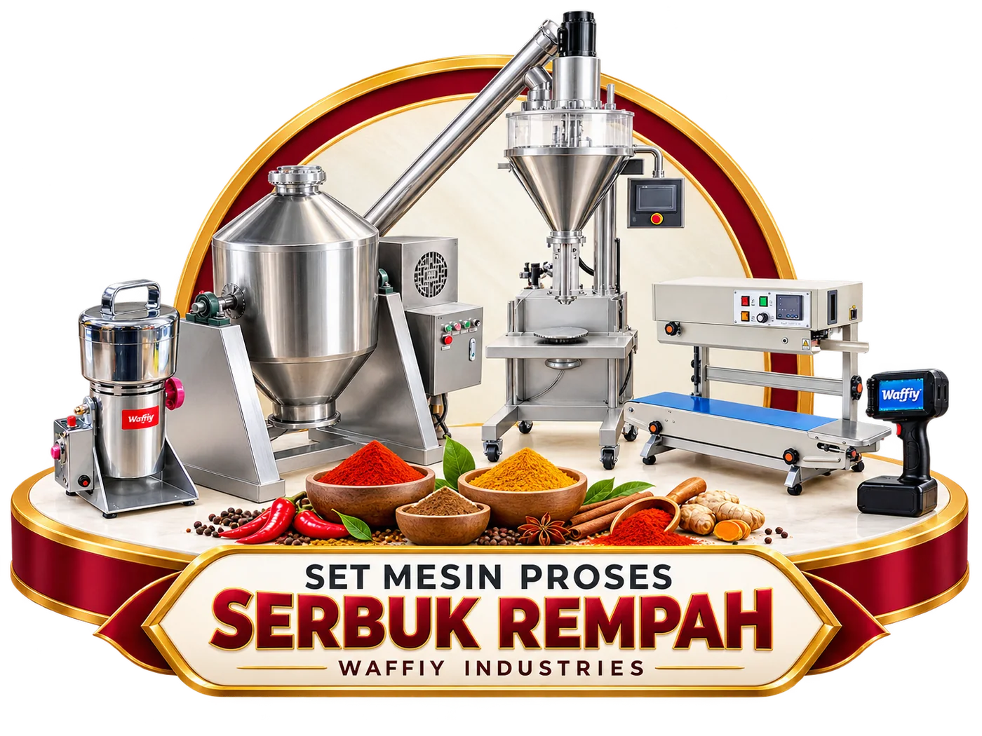 Set Mesin Proses Serbuk Rempah